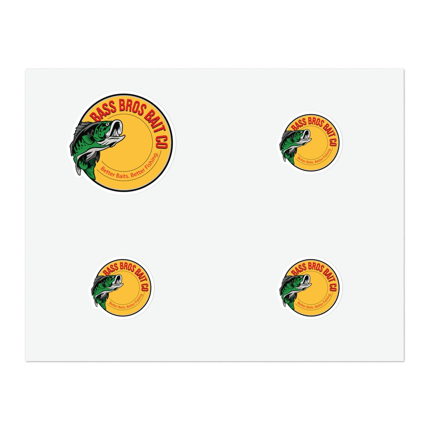 BassBrosBaitCo™ logo stickers